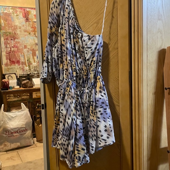 IRO Linert romper  in purple and ocher animal print size 36 small - Picture 6 of 7